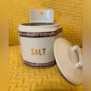German ceramic kitchen canisters, antique kitchen containers